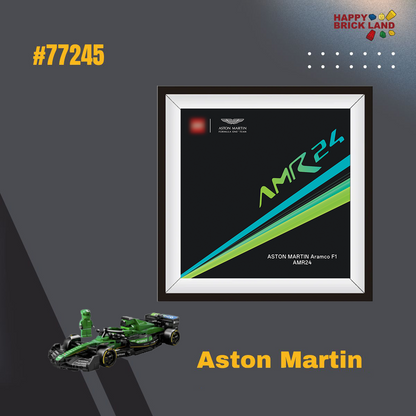 LEGO Speed Champions Aston Martin Aramco F1 AMR24 Race Car & Display Case Bundle