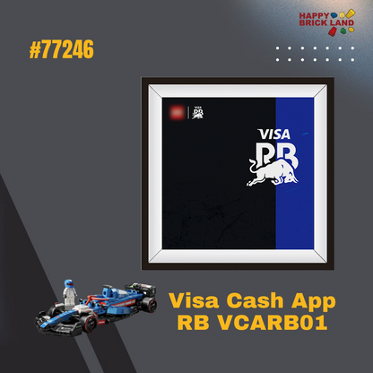 LEGO Speed Champions Visa Cash App RB VCARB 01 F1 Race Car & Display Case Bundle