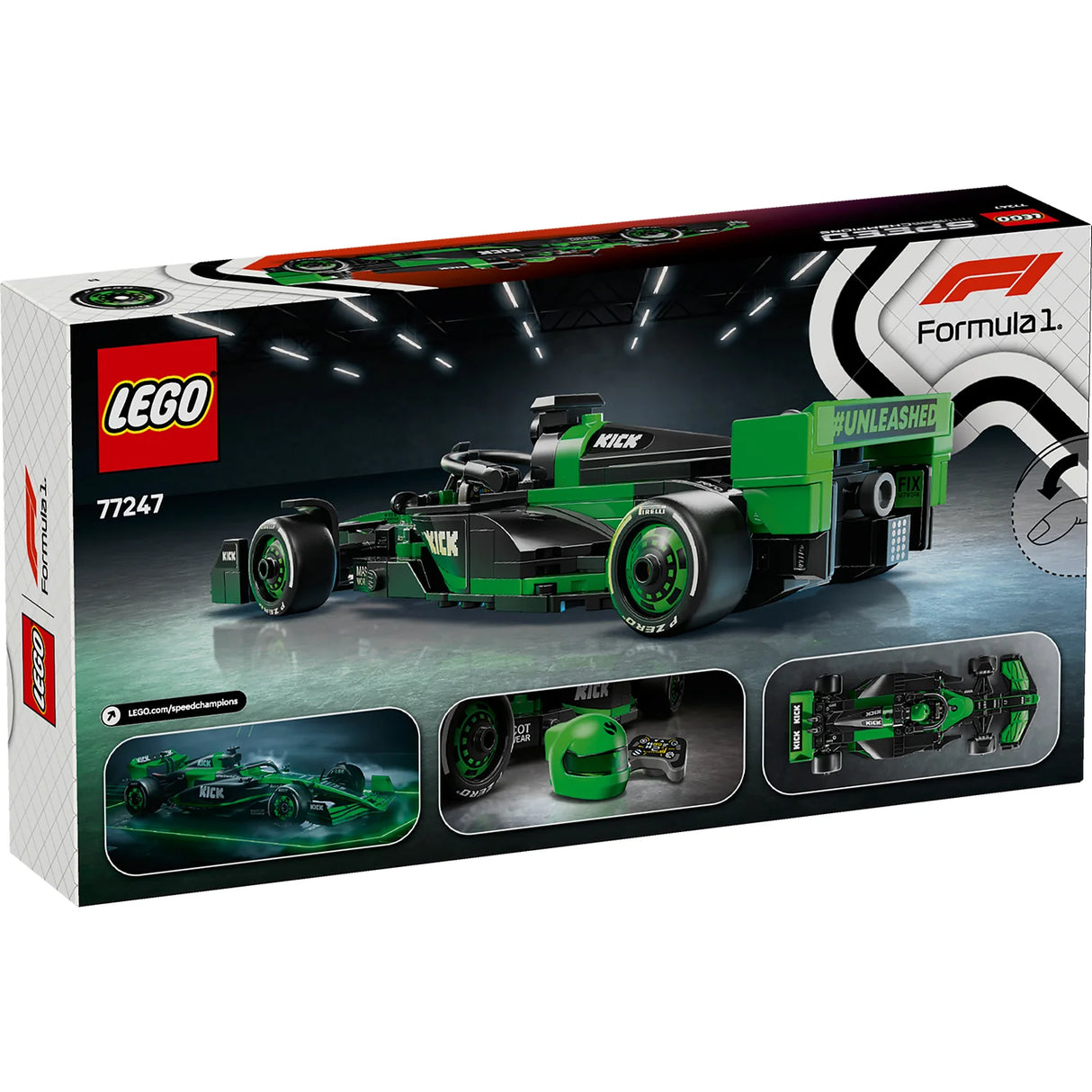 LEGO Speed Champions KICK Sauber F1 Team C44 Race Car