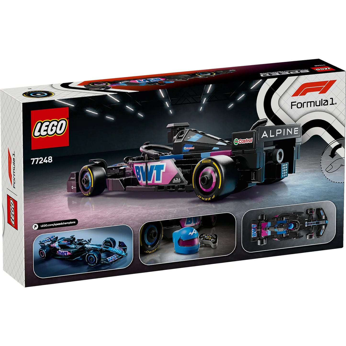 LEGO Speed Champions BWT Alpine F1 Team A524 Race Car