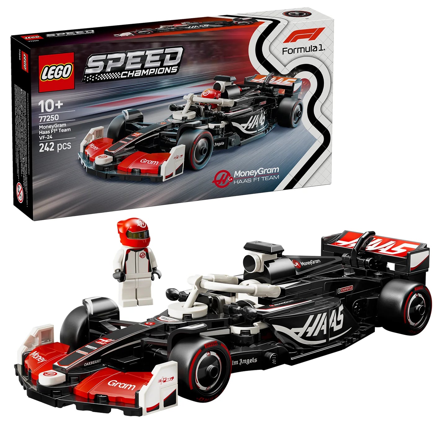 LEGO Speed Champions MoneyGram Haas F1 Team VF-24 Race Car