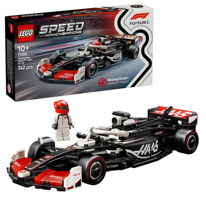 LEGO Speed Champions MoneyGram Haas F1 Team VF-24 Race Car & Display Case Bundle