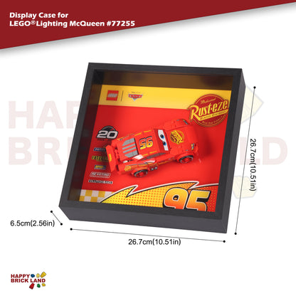 LEGO Speed Champions Lightning McQueen 77255 & Display Case Bundle