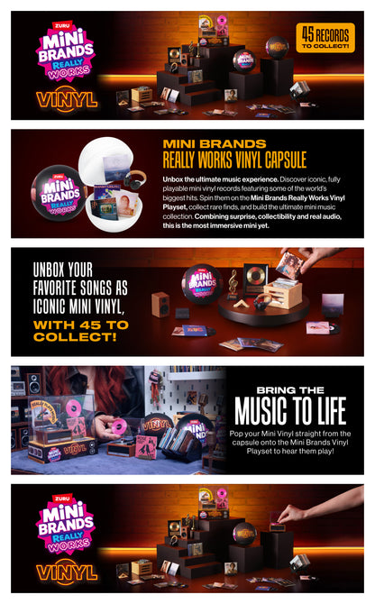 Mini Brands Really Works Vinyl Series 1 Capsule Assortment 