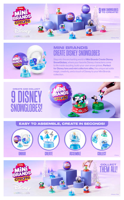 Zuru Mini Brands Mini Snow Globe Disney Capsule Series 1 