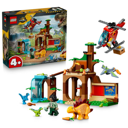 LEGO Jurassic World Velociraptor, Stegosaurus & Pteranodon Rescue 77981