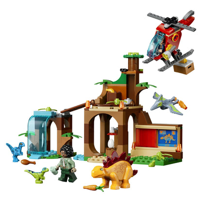 LEGO Jurassic World Velociraptor, Stegosaurus & Pteranodon Rescue 77981