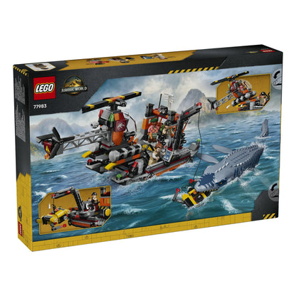 LEGO Jurassic World Mosasaurus Dinosaur Boat Attack 77983