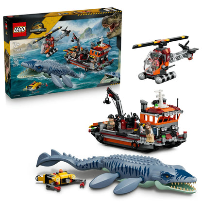 LEGO Jurassic World Mosasaurus Dinosaur Boat Attack 77983
