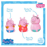 TOMY Toomies Peppa Pig Bath Squirters - Daddy Pig, Peppa & George