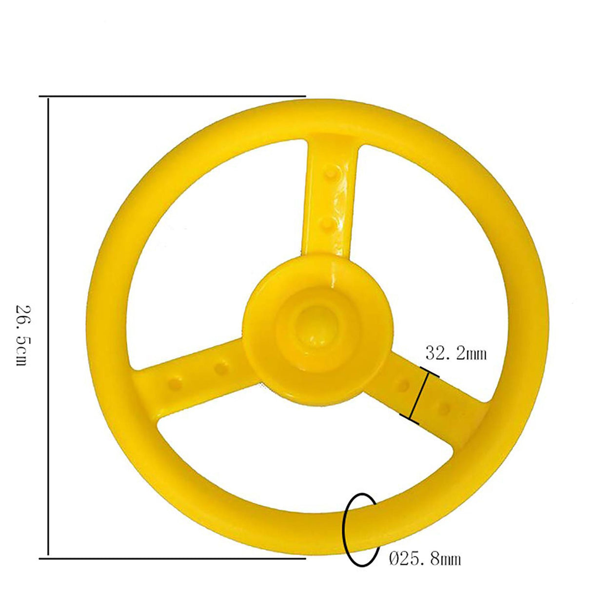 Lifespan Kids Steering Wheel Yellow Play Centre Accessory