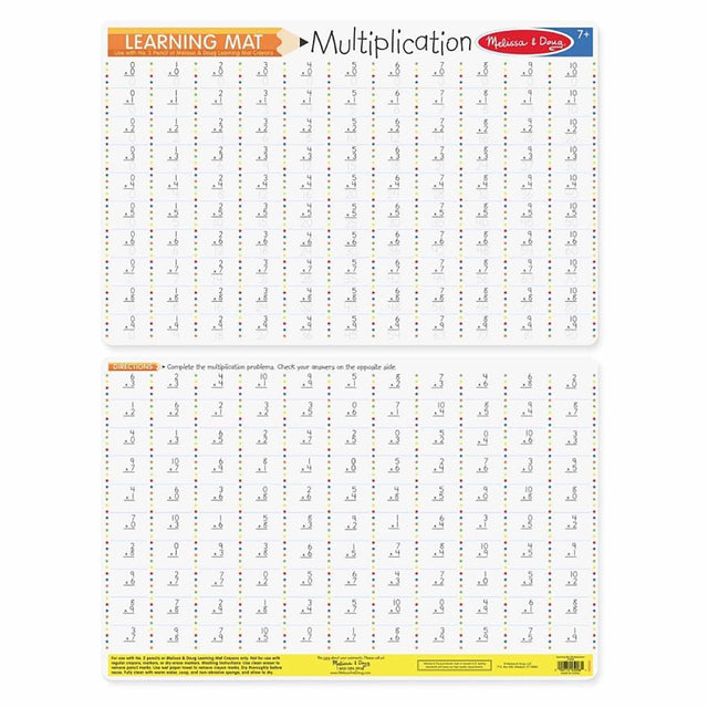 Melissa & Doug Multiplication Problems Write-A-Mat