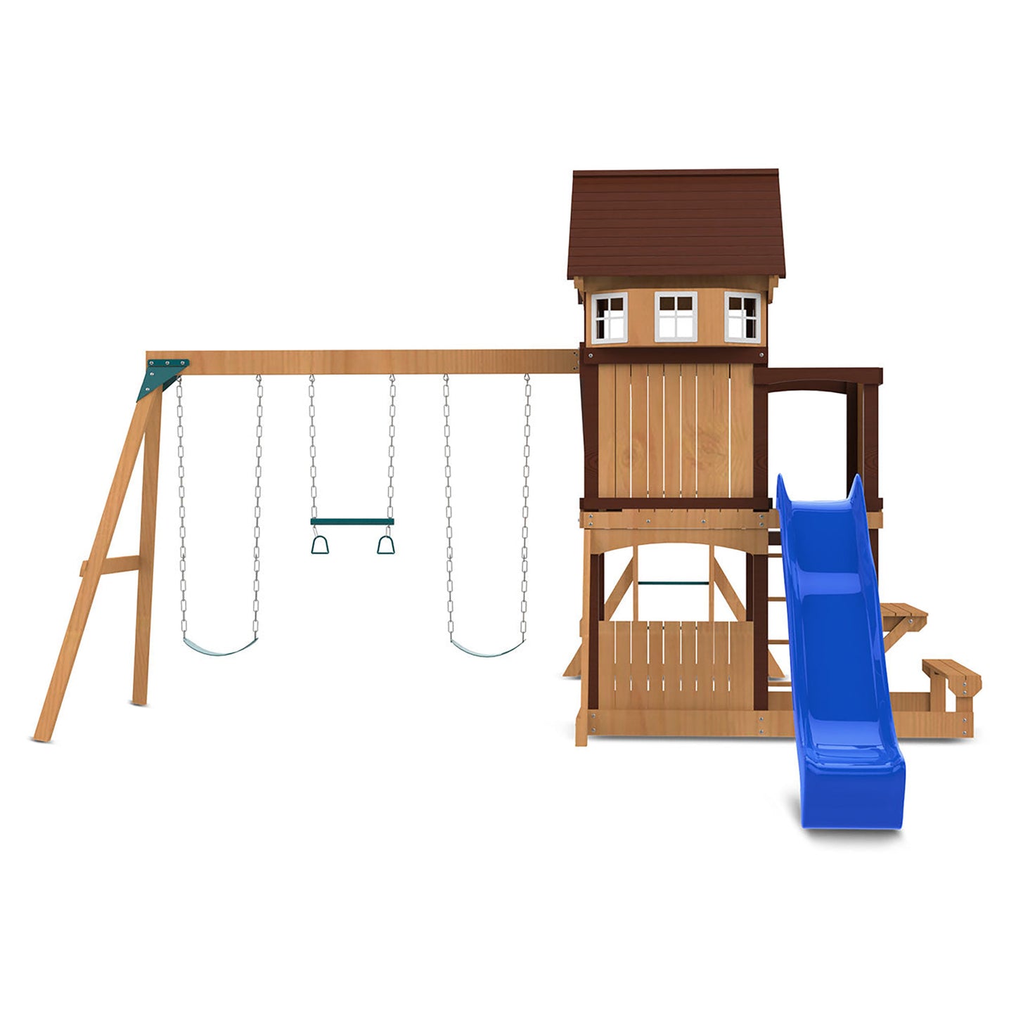 Lifespan Kids Meer Brook Play Centre Set with 2.2m Blue Slide