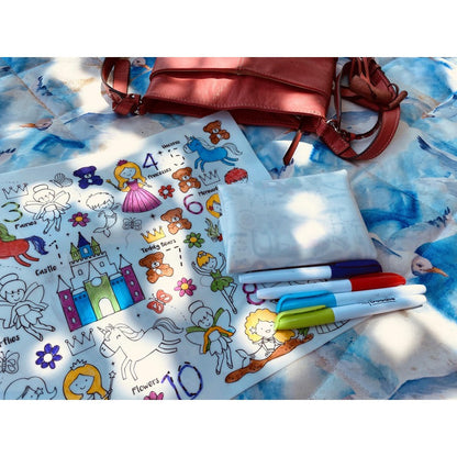 Light Slate Gray HeyDoodle Sugar & Spice Classic Colouring & Doodle Mat, A3 Kids Colouring Books