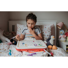 Dark Slate Gray HeyDoodle Into The Wild Mini Colouring & Doodle Mat, A4 Kids Colouring Books