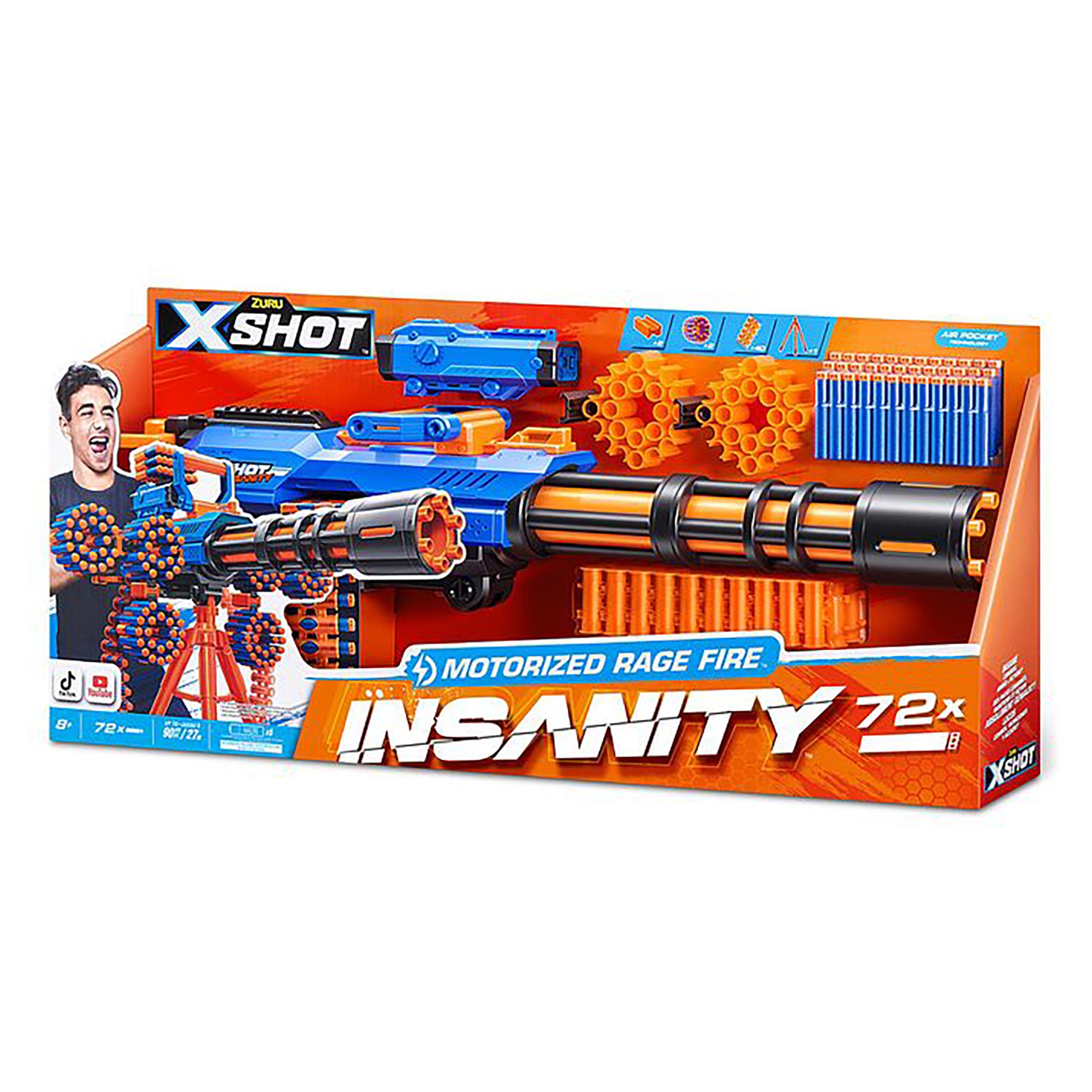 X-SHOT Insanity Motorised Gatling Blaster | ToysRUs Au – Toys