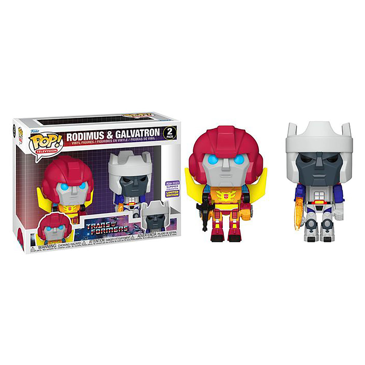 Funko Transformers Rodimus and Galvatron Sdcc 2023 Pop! Vinyl Figure (Pack of 2)