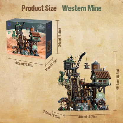 Pantasy Retro Series Western Mine Construction Set (2990 Pcs)