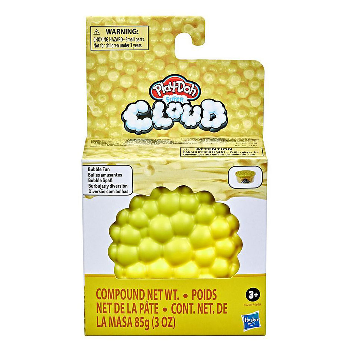 Play-Doh Bubble Fun Single Can - Yellow