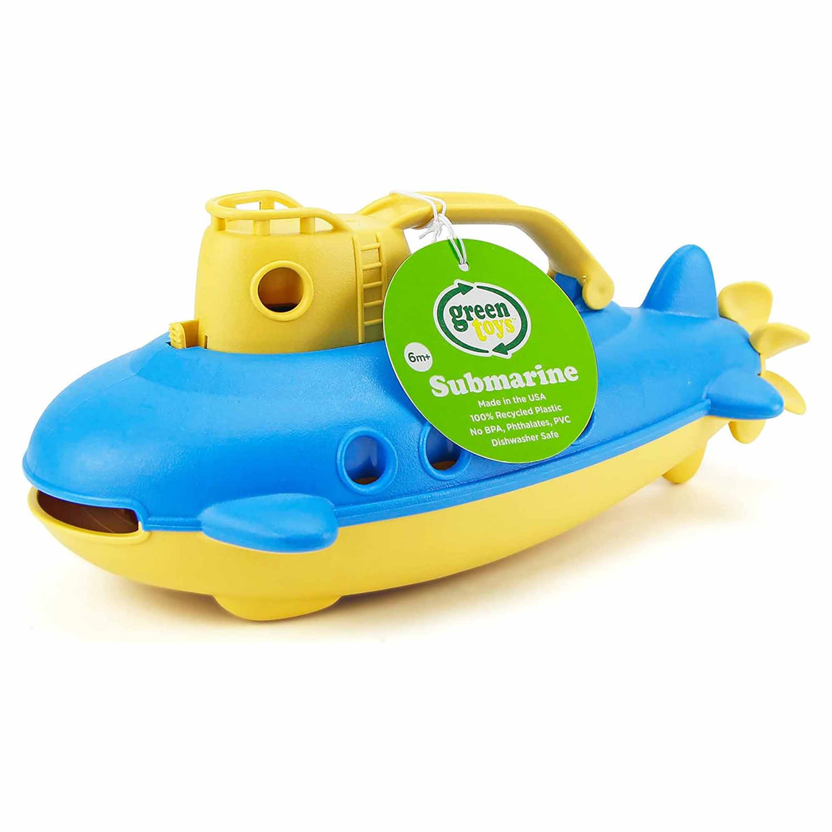 Green Toys Yellow Cabin Submarine Toy
