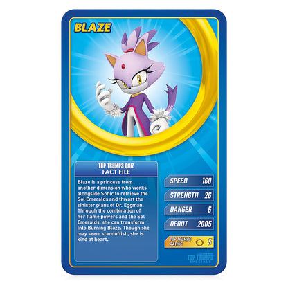 Top Trumps Sonic the Hedgehog Card Game