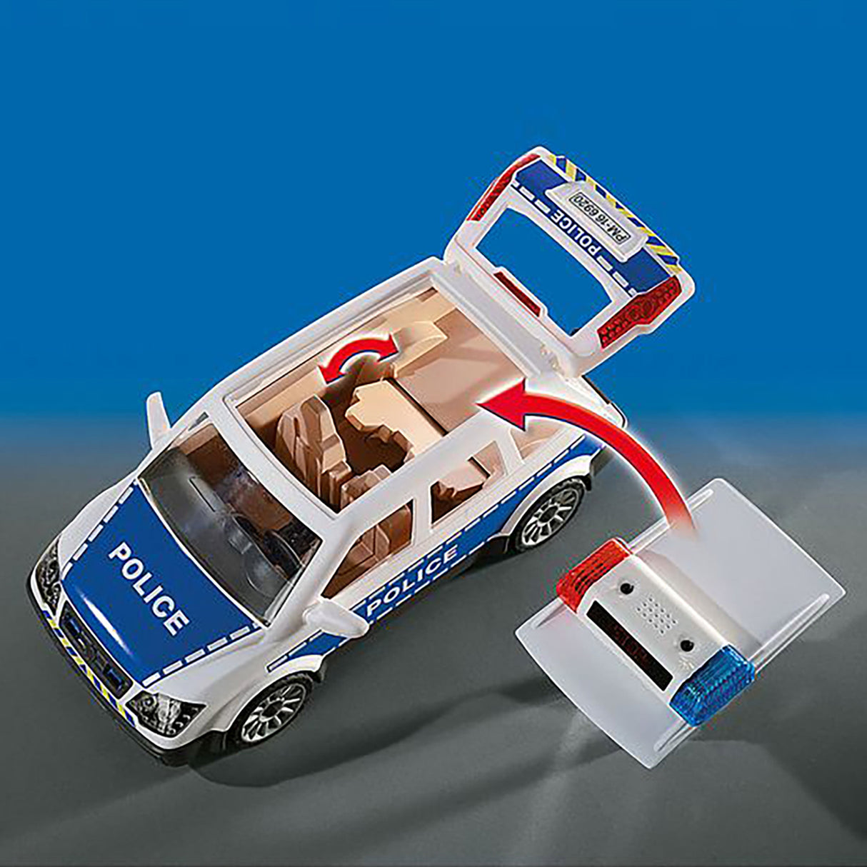 Playmobil 6920 City Action Playset - Police Car with Lights and Sound