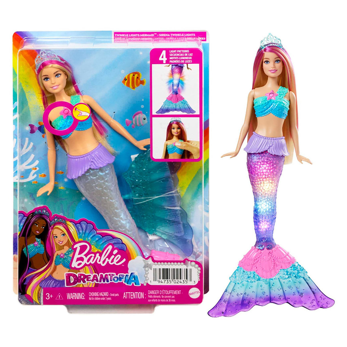 Barbie  Dreamtopia Twinkle Lights Mermaid  Doll