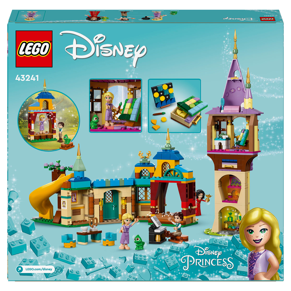 LEGO Disney Princess Rapunzel's Tower & The Snuggly Duckling 43241, (623-pieces)