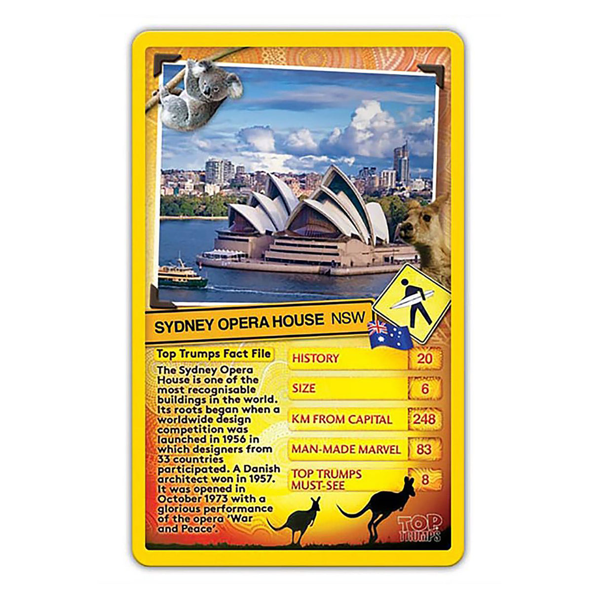 Top Trumps Australia Top 30 Things to See Card Game