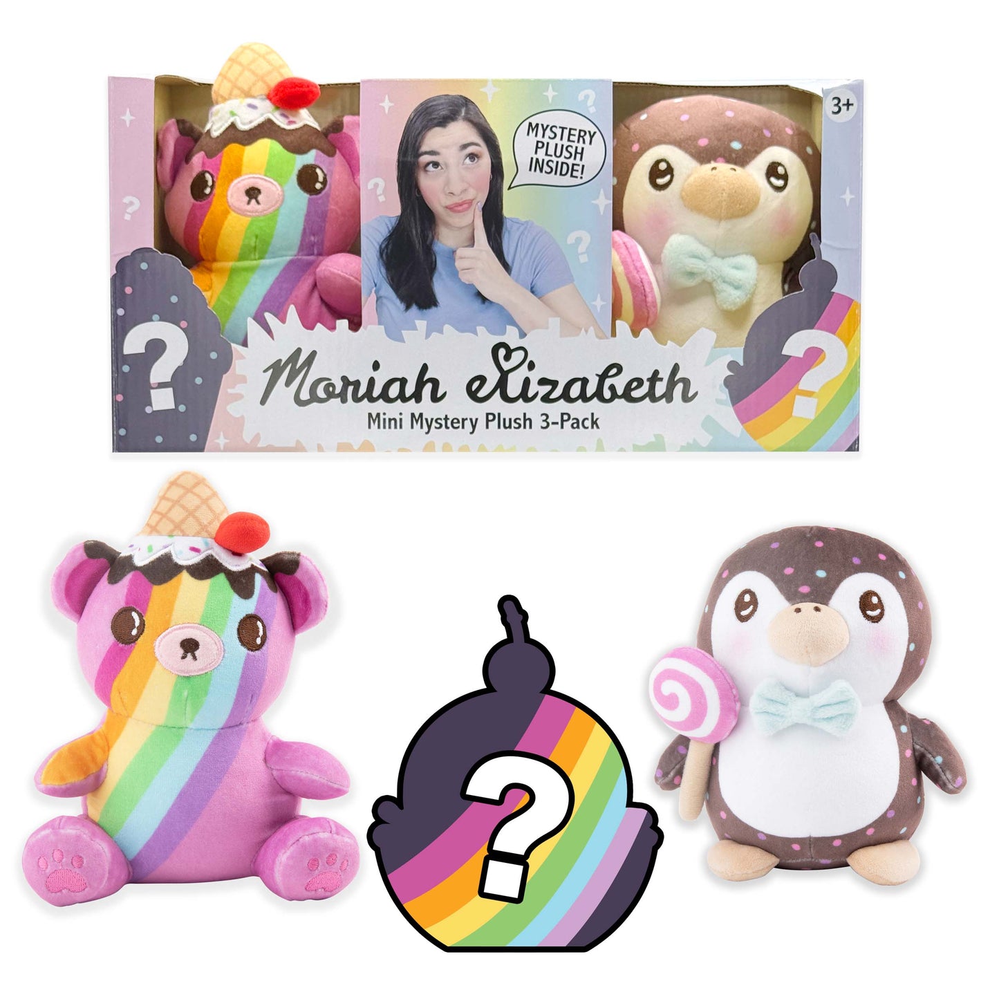 Moriah Elizabeth 6" Mini Mystery Plush 3-Pack