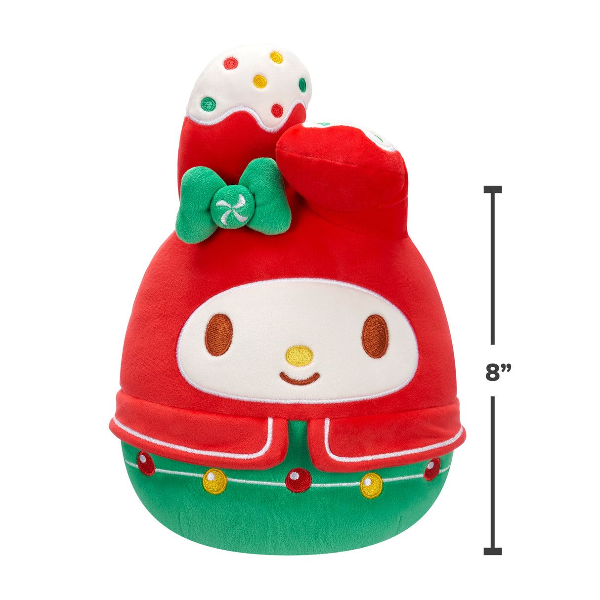 Squishmallows Hello Kitty Holiday My Melody 8"  Plush