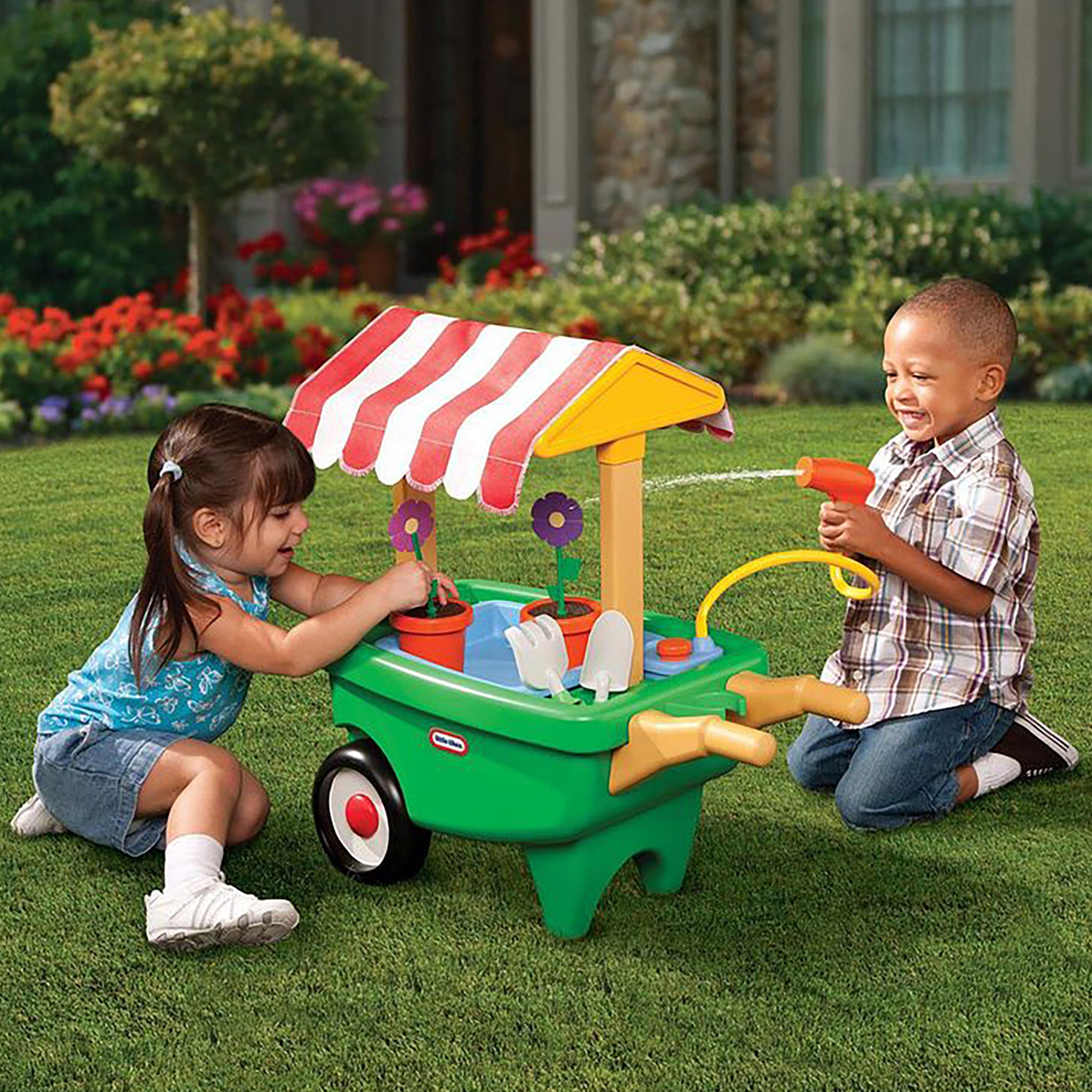 Garden shop wheelbarrow toy