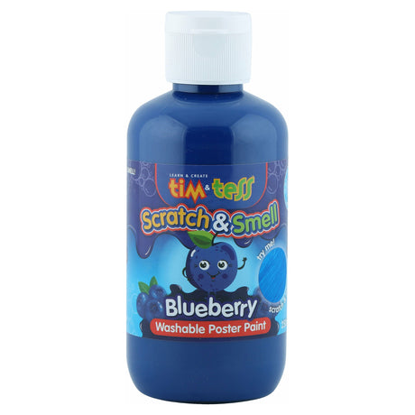 Tim & Tess Scratch & Smell Children's Washable Poster Paint Blueberry 250ml