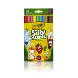 Crayola Silly Scents Slim Markers Washable Scented Markers for Kids 10 Pieces