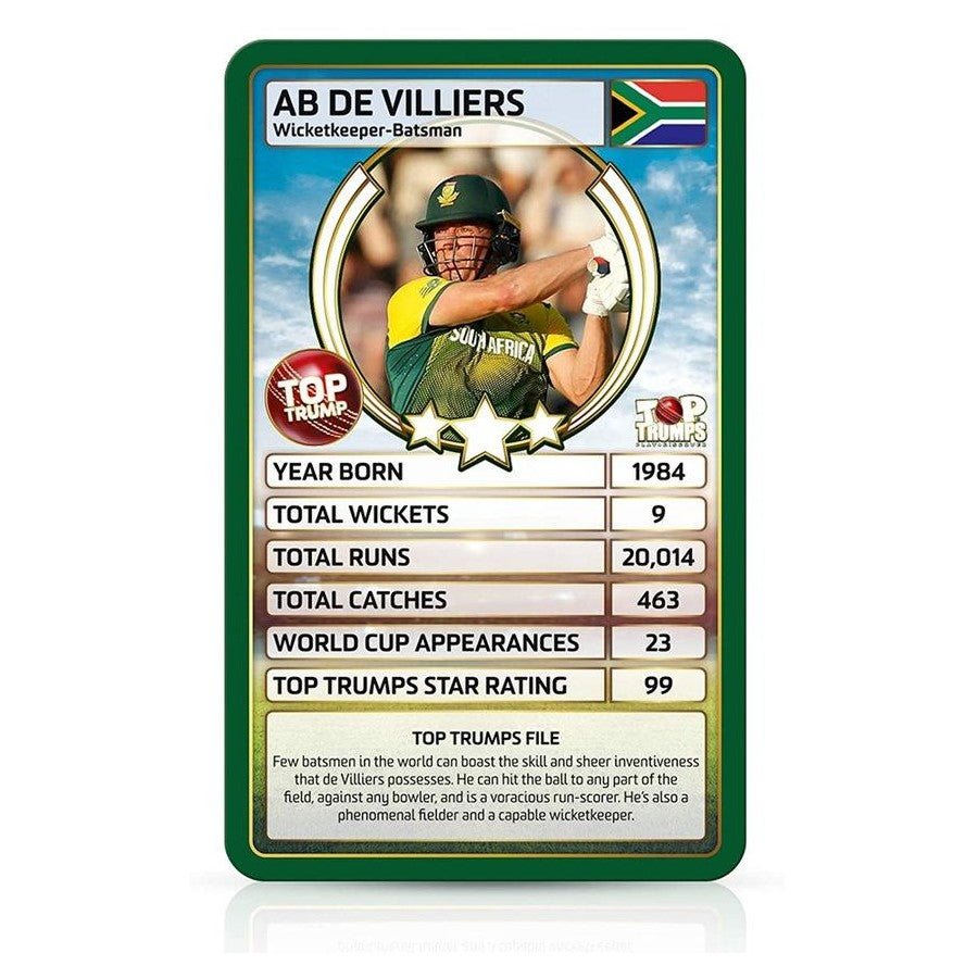 Top Trumps World Cricket Stars Card Game