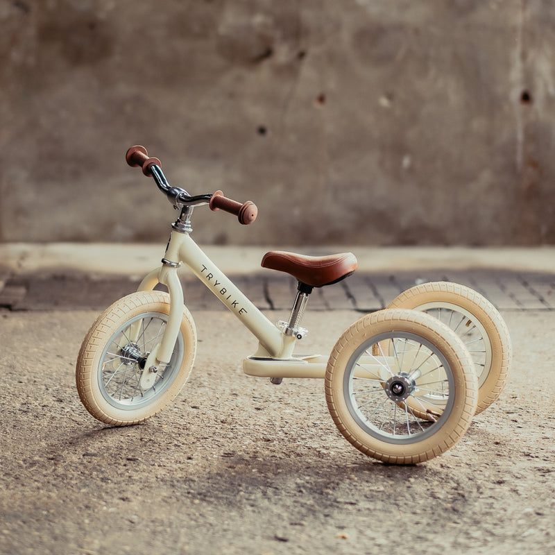 Trybike Vintage Cream 2 in 1 Balance Bike