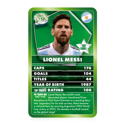 Top Trumps World Football Stars Card Game