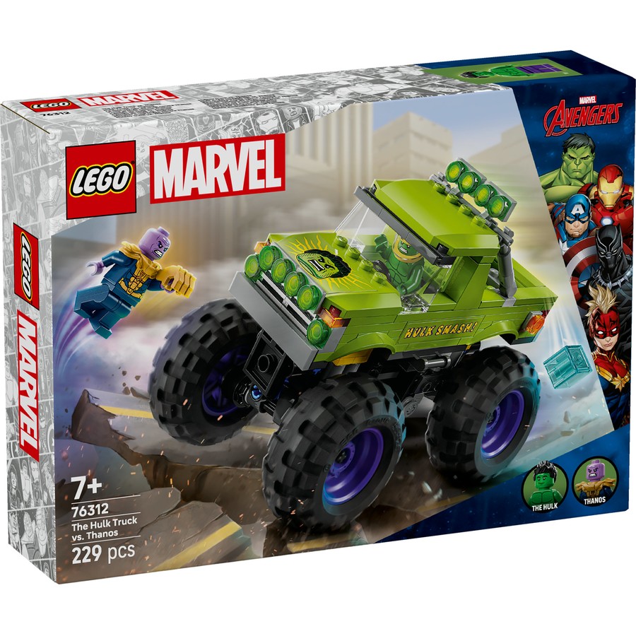 LEGO Marvel The Hulk Truck vs. Thanos 76312