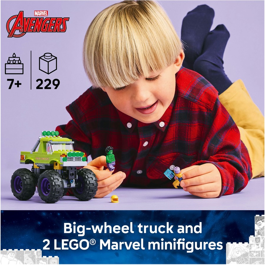 LEGO Marvel The Hulk Truck vs. Thanos 76312