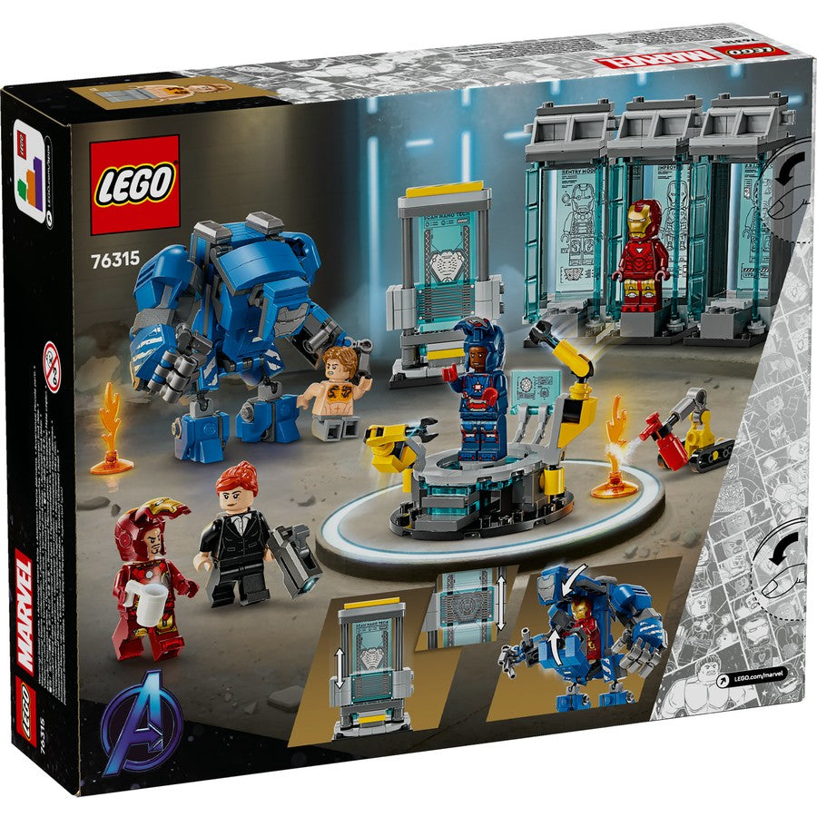 LEGO Marvel Iron Man’s Laboratory Hall of Armor 76315