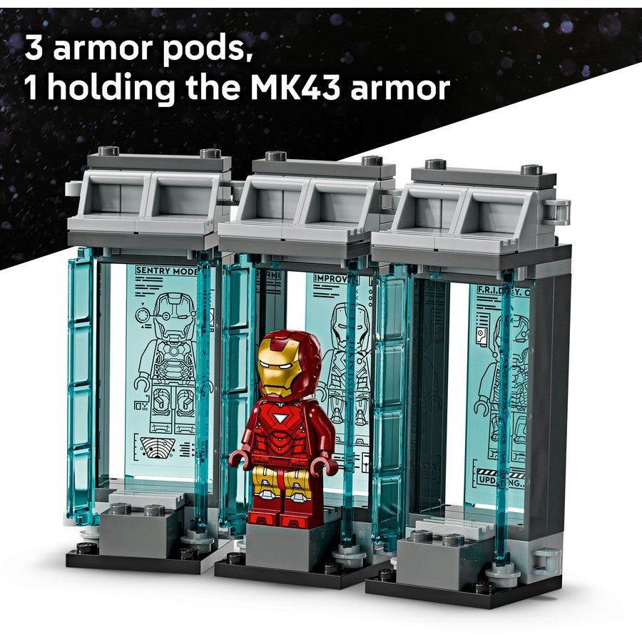 LEGO Marvel Iron Man’s Laboratory Hall of Armor 76315