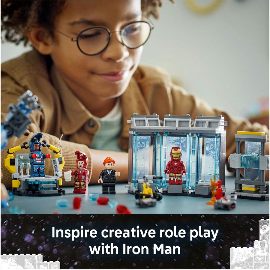 LEGO Marvel Iron Man’s Laboratory Hall of Armor 76315