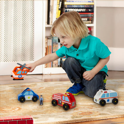 Melissa & Doug Emergency Vehicle Set