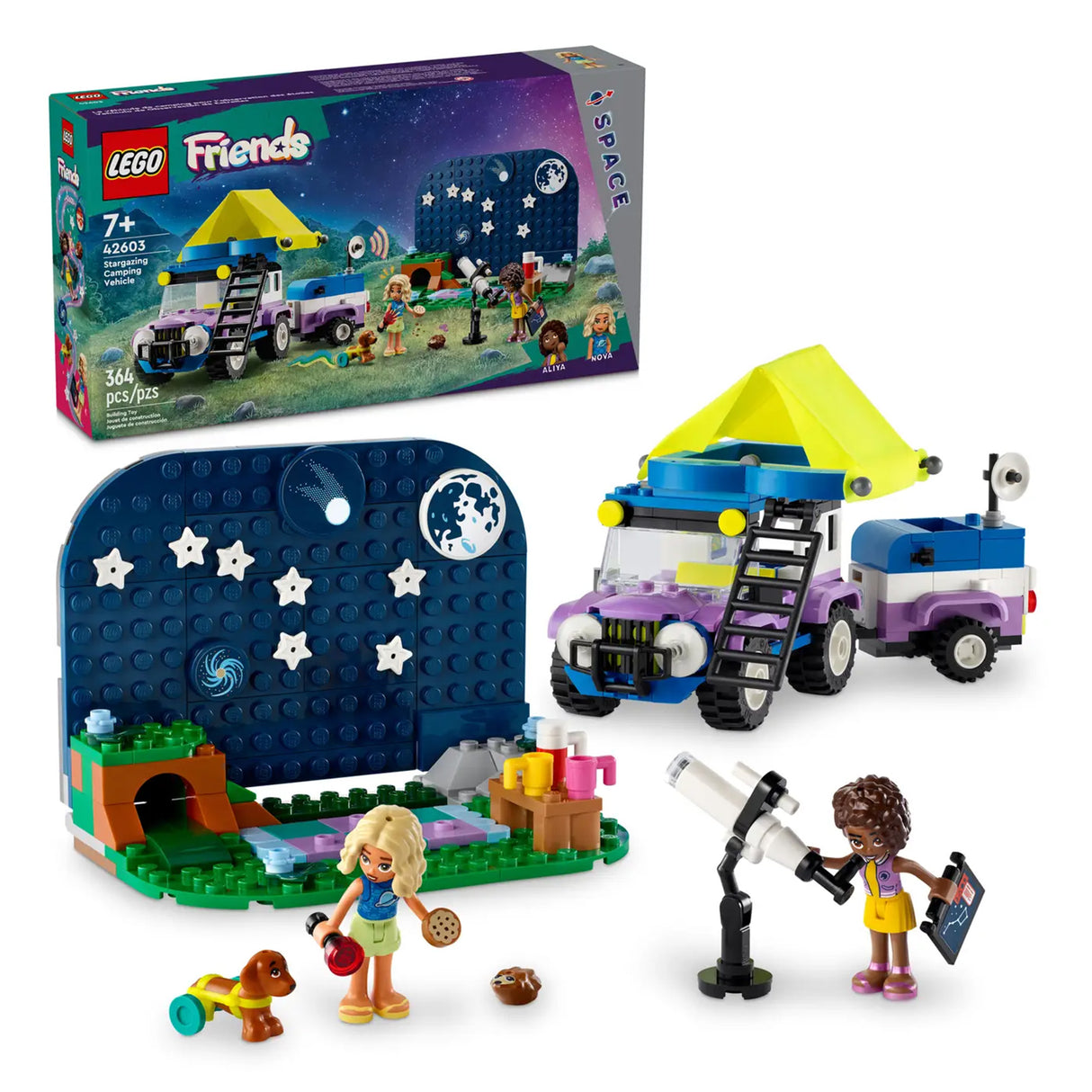 LEGO Friends Stargazing Camping Vehicle 42603, (364-pieces)