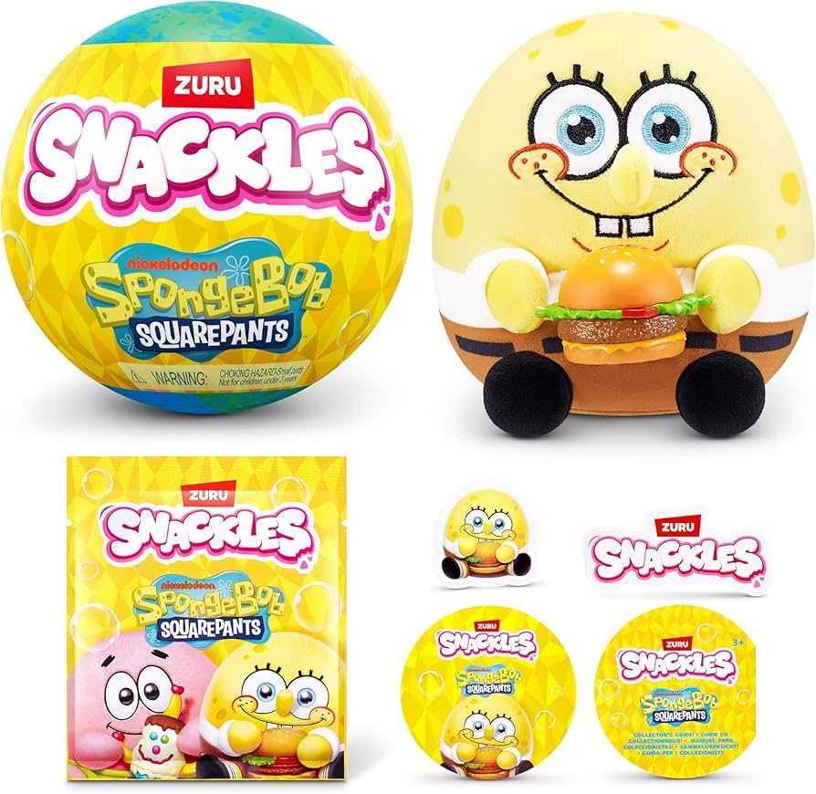 ZURU Snackles 5" Capsule Spongebob Squarepants assorted