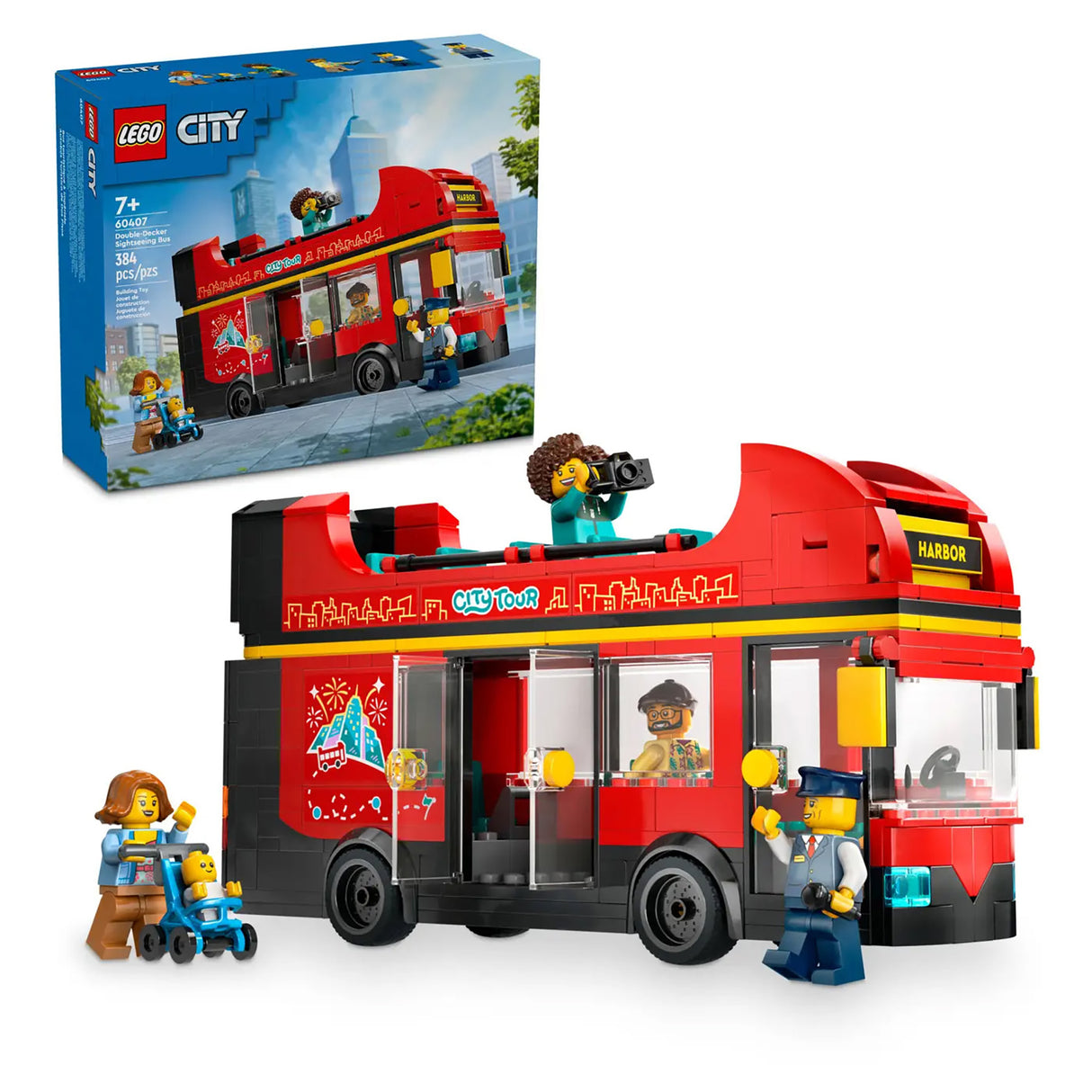 LEGO City Red Double-Decker Sightseeing Bus 60407