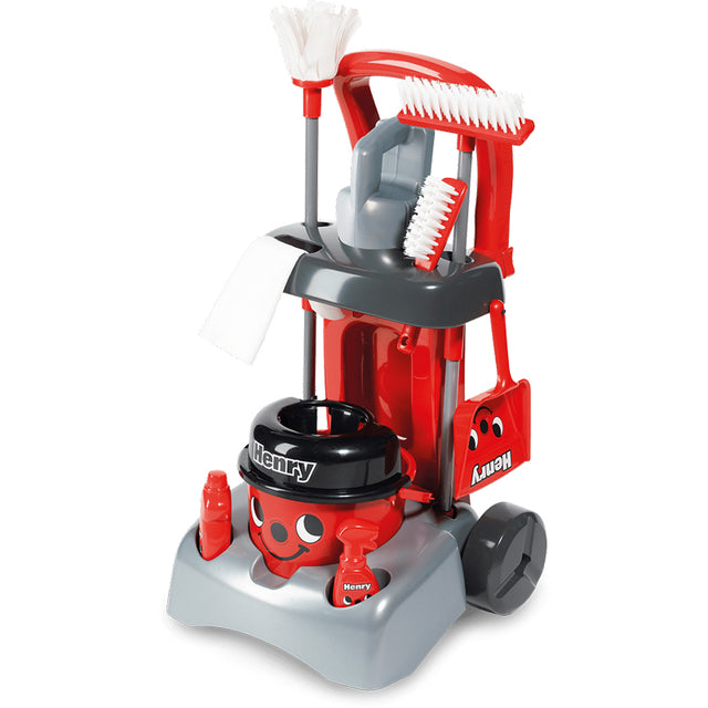 Deluxe Henry Cleaning Trolley Red