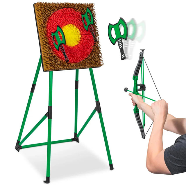 Go Play! 2 in 1 Axe Throw & Archery Set