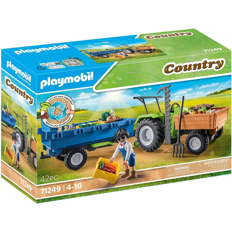 Playmobil Tractor with Trailer (42 pieces)