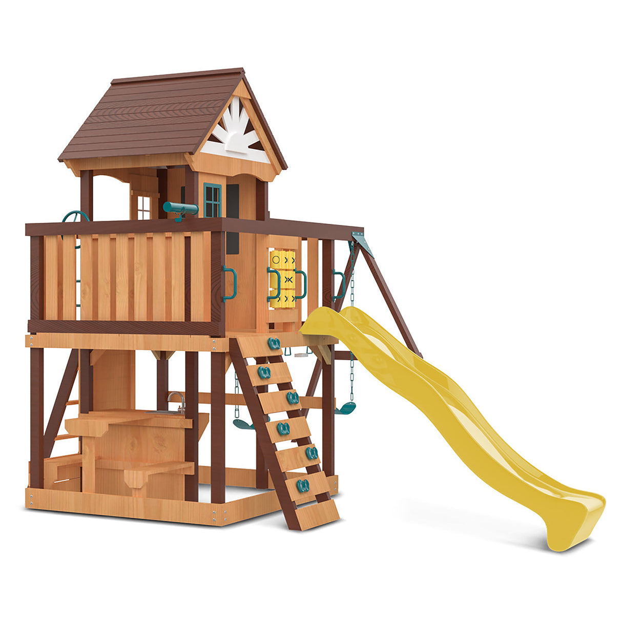 Lifespan Kids Coventry Play Centre Set with 2.2m Yellow Slide